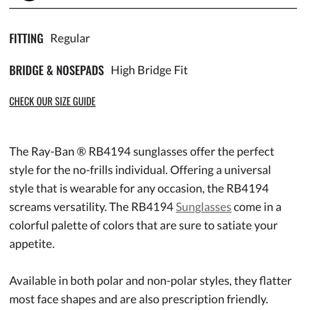 Ray Ban RB4194 Sunglasses - Picture 10 of 15